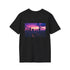 Futuristic Sunset Cityscape T-Shirt Design