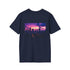 Futuristic Sunset Cityscape T-Shirt Design