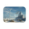 Futuristic Windmill Glass Desert Bath Mats