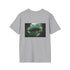 Futuristic Zeppelin Alien Jungle T-shirt.