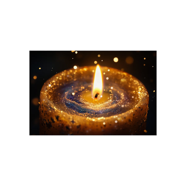 Galactic Candle Art Cosmic Beauty