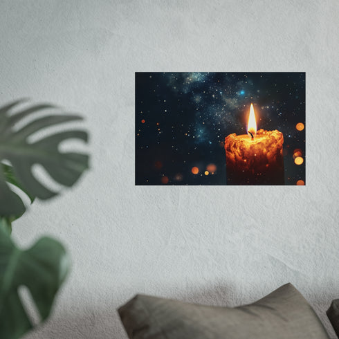 Galactic Candle Illuminates Starry Universe