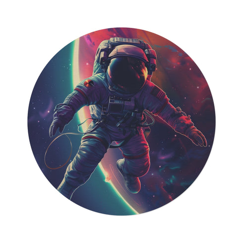 "Galactic Explorer Round Rug"