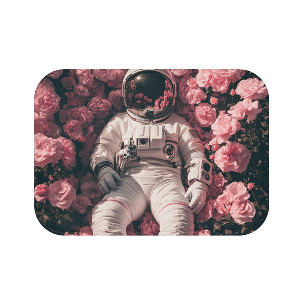 "Galactic Garden Bath Mat"