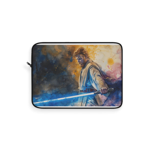 "Galactic Guardian Laptop Sleeve: Obi-Wan Blue Lightsaber"
