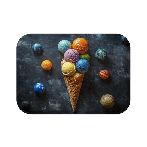 Galactic Ice Cream Cone Bath Mat