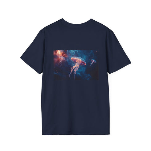 Galactic Jellyfish Nebula T-Shirt Design