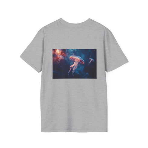 Galactic Jellyfish Nebula T-Shirt Design