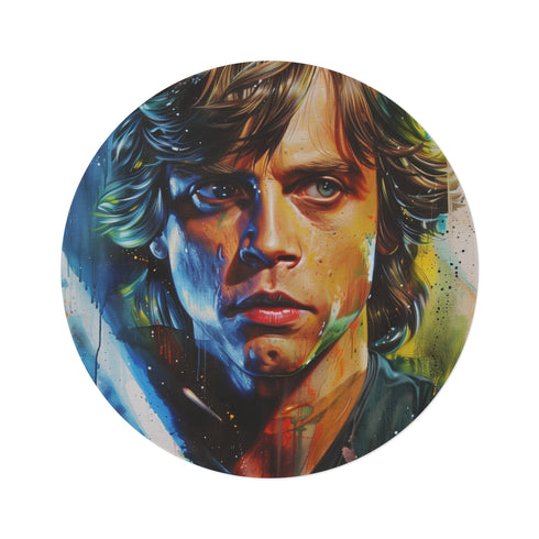 "Galactic Luke Round Rug: Transform Your Space"