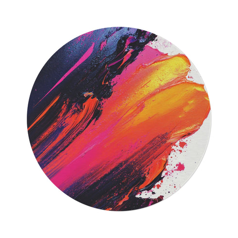 "Galactic Mirage Round Rug"