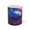 "Galactic Neon Space Mug: Explore the Cosmos!"