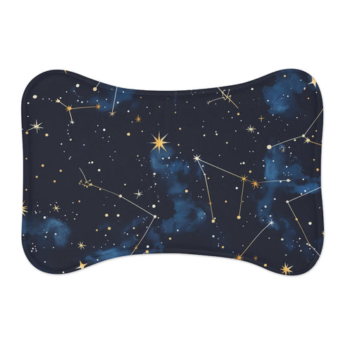 "Galactic Pet Mat: Starry Bliss"