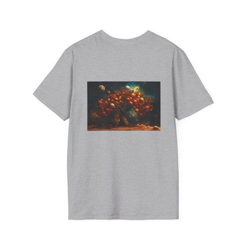 Galactic Planets Tree T-Shirt Design