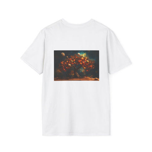 Galactic Planets Tree T-Shirt Design