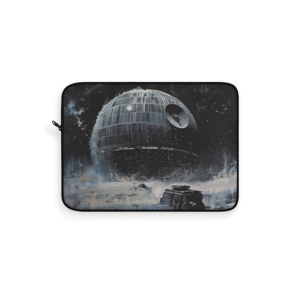 "Galactic Protection: Death Star Laptop Sleeve"