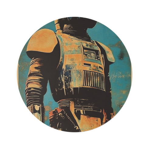 "Galactic Samurai Retro Rug"