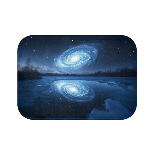 Galactic Spiral Design Bath Mat
