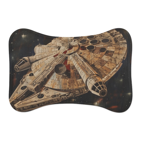 "Galactic Starship Pet Mat"