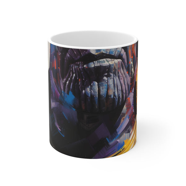 "Galactic Thanos Painted Coffee Mug"