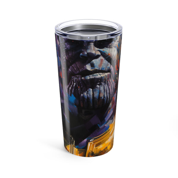 Galactic Thanos Painted Water Bottle
