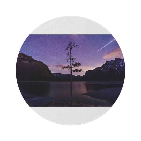"Galactic Tree Round Rug"