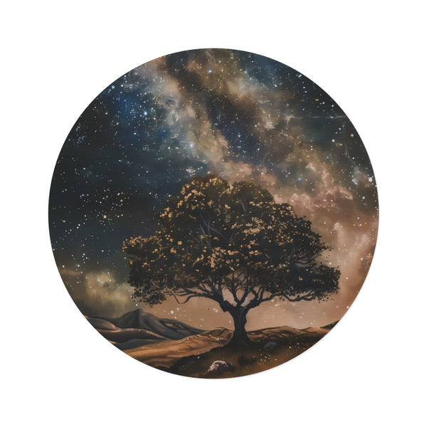 "Galactic Universe Round Rug"