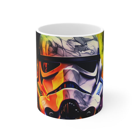 "Galactic Watercolor Storm Trooper Mug"