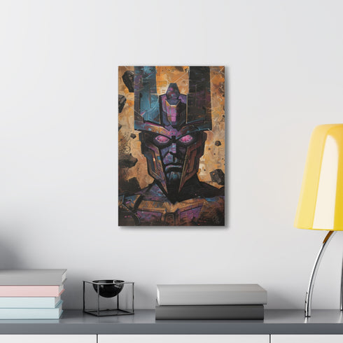 Galactus: cosmic canvas print, unstoppable force of destruction, universe power.