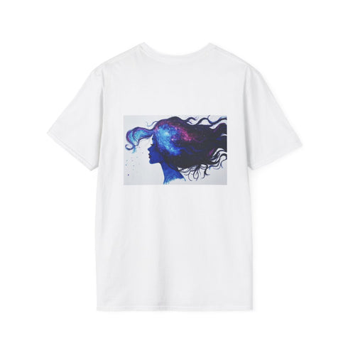 Galaxy Hair Mysterious Woman T-Shirt
