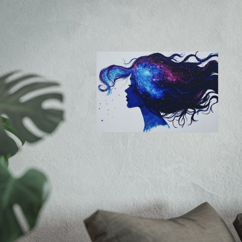 Galaxy-Haired Woman: Enigmatic Beauty Unveiled