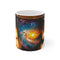 "Galaxy Inside Coffee Mug Design"