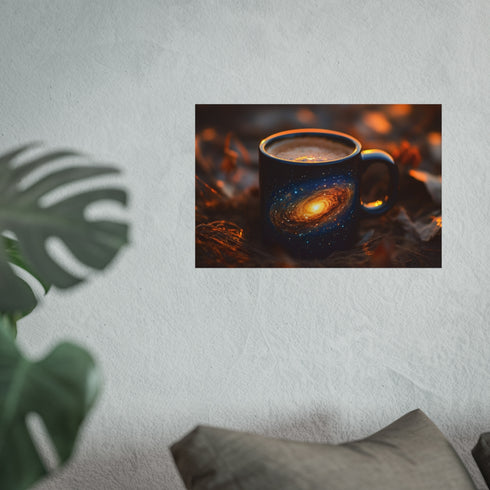 Galaxy-Themed Coffee Mug Art