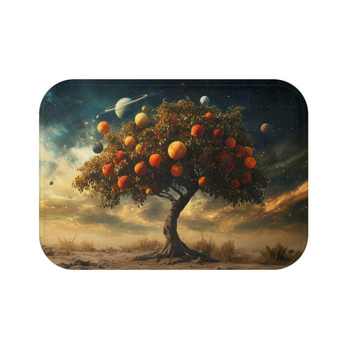 Galaxy Tree Bath Mat Design