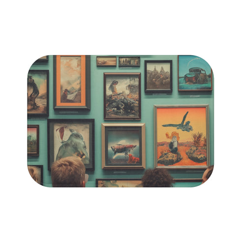 "Gallery Wall Bath Mat Masterpiece"
