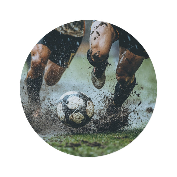 "Game-Worn Tackle Circle Rug"