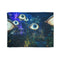 Garden of Floating Eyes under Aurora Plush Fleece Throw Blanket