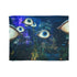 Garden of Floating Eyes under Aurora Plush Fleece Throw Blanket