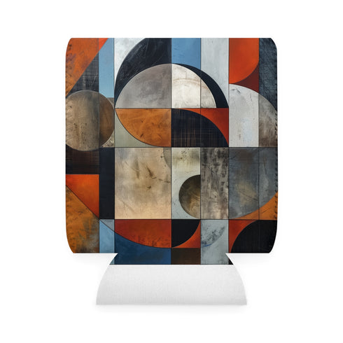 GeoGrip Abstract Sleeve: Stylish Can Cooler