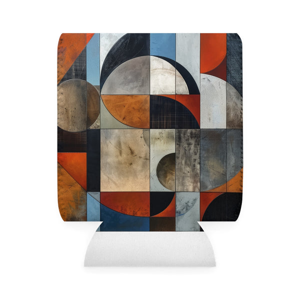 GeoGrip Abstract Sleeve: Stylish Can Cooler