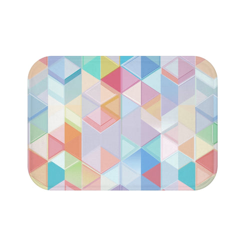 "Geometric Bliss Bath Mat"