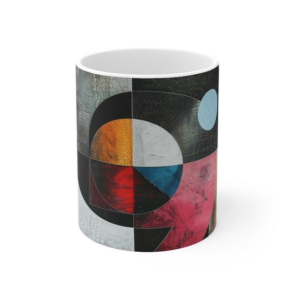 "Geometric Elegance Coffee Mug"