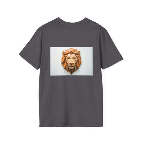 Geometric Triangle Lion Head T-Shirt