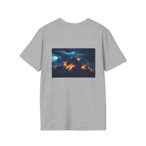 Geometric Vein Storm Clouds Shirt