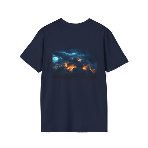 Geometric Vein Storm Clouds Shirt