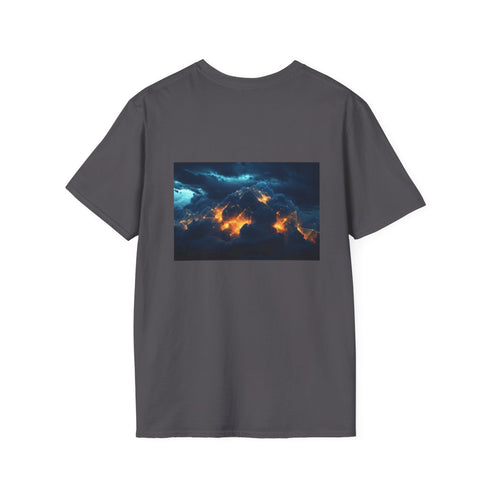 Geometric Vein Storm Clouds Shirt