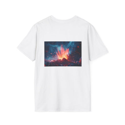 Geometric Volcano Erupting Light T-shirt