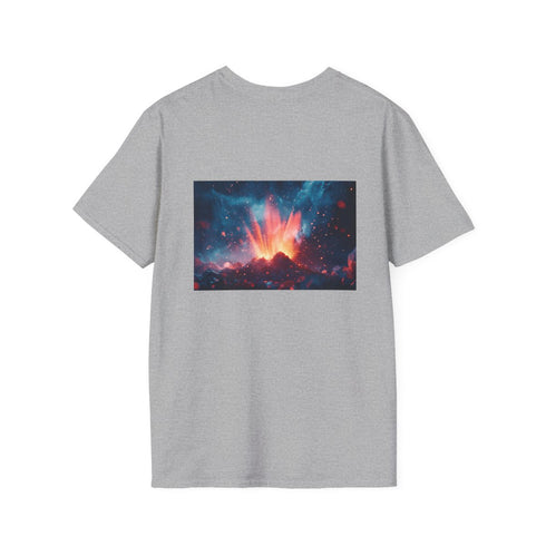 Geometric Volcano Erupting Light T-shirt