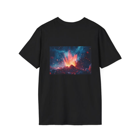 Geometric Volcano Erupting Light T-shirt