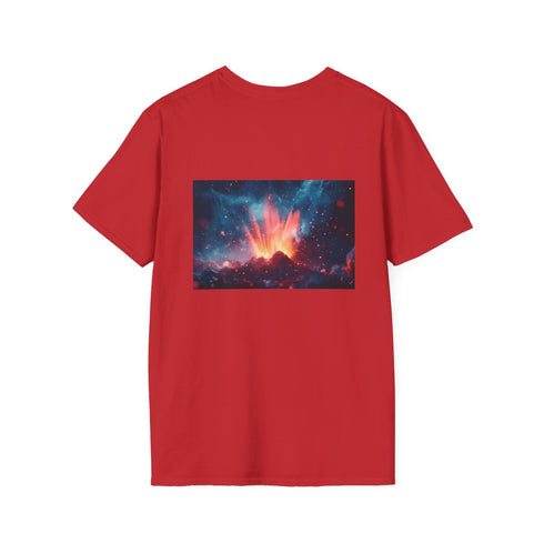 Geometric Volcano Erupting Light T-shirt