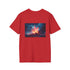 Geometric Volcano Erupting Light T-shirt